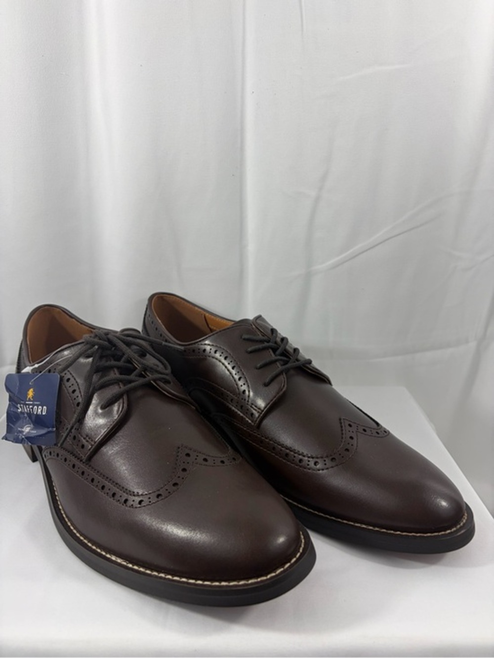 NWT Stafford Men’s Size 12 Brown Dress Shoes